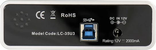 Kasë e jashtme LC-Power LC-35U3, 3.5", USB 3.2, e zezë