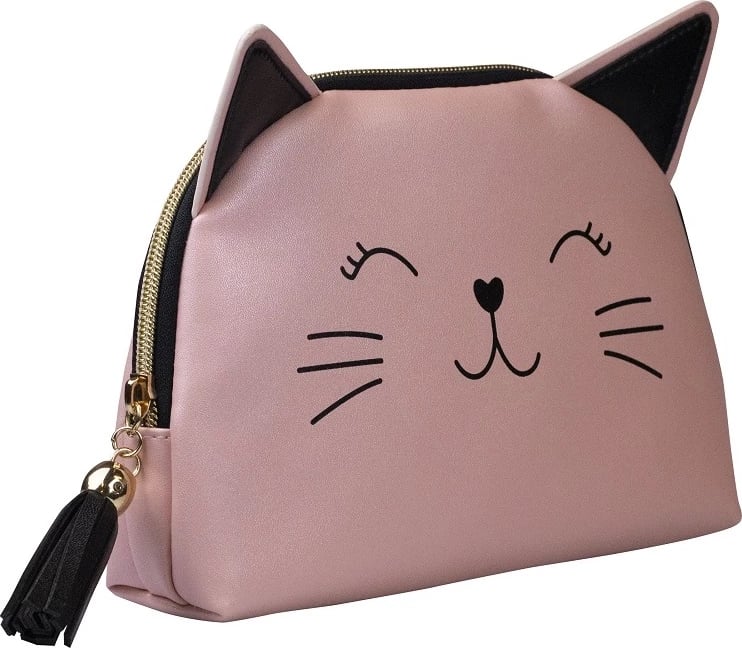 Çantë kozmetike KillyS Pink Cat për femra rozë 1 copë