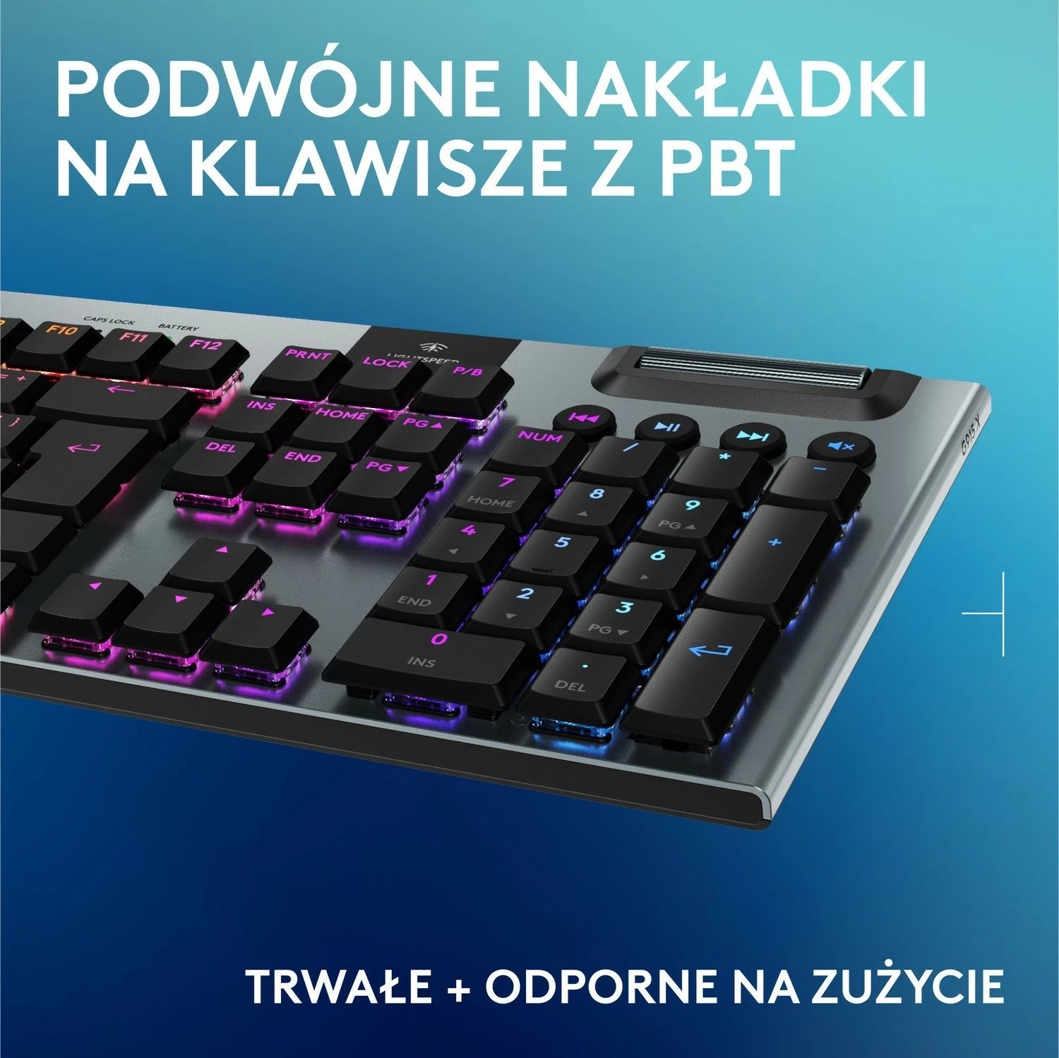 Tastierë Logitech G915 X, mekanike, RGB, e zezë