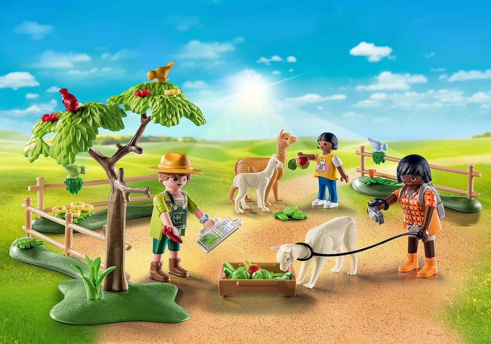Set lodrash Playmobil Country 71251 Hiking with Alpacas, 56 pjesë