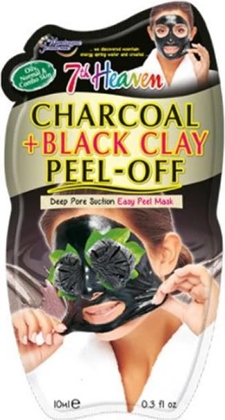 Maskë për fytyrë Montagne Jeunesse Charcoal + Black Clay Peel-Off unisex 10ml