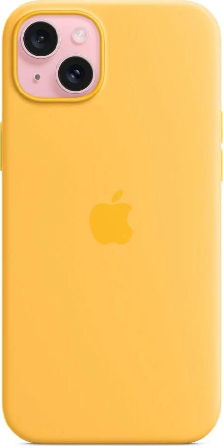 Mbështjellës silikon Apple iPhone 15 Plus, MagSafe, portokalli