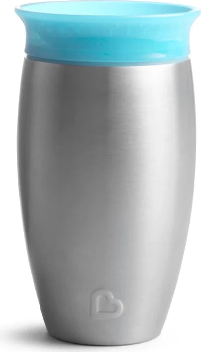 Termos për fëmijë Munchkin Miracle 360° Stainless Steel Sippy Cup e kaltër, 295 ml