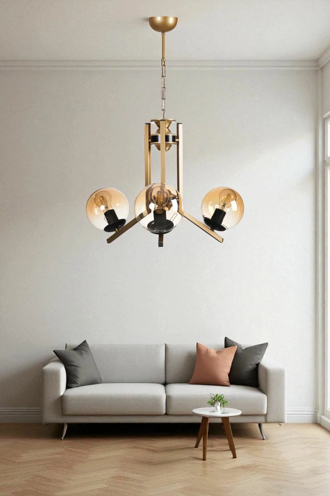 Llambë tavani Opviq, ngjyrë mjaltë dhe ari, 8989-3