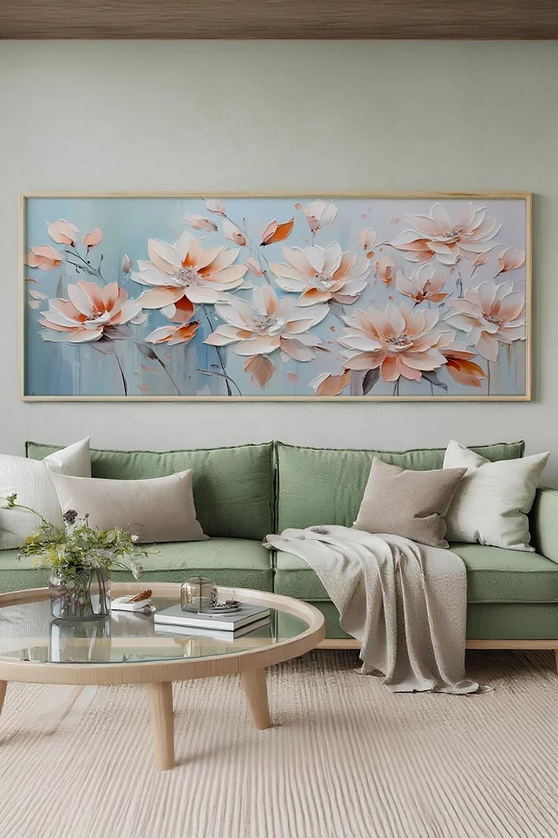 Pikturë dekorative me kornizë, Wallity, Artsmdfyty13-3370, shumëngjyrëshe, 33x70cm