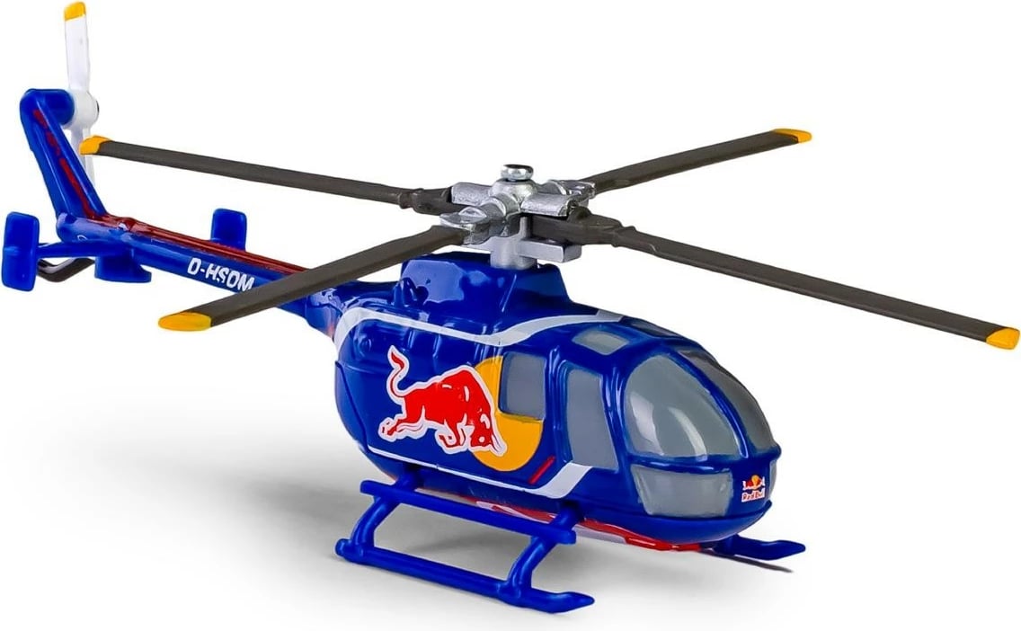 Model helikopter Daffi MBB BO 105 The Flying Bulls, 1:90, Metal/Plastikë, Blu
