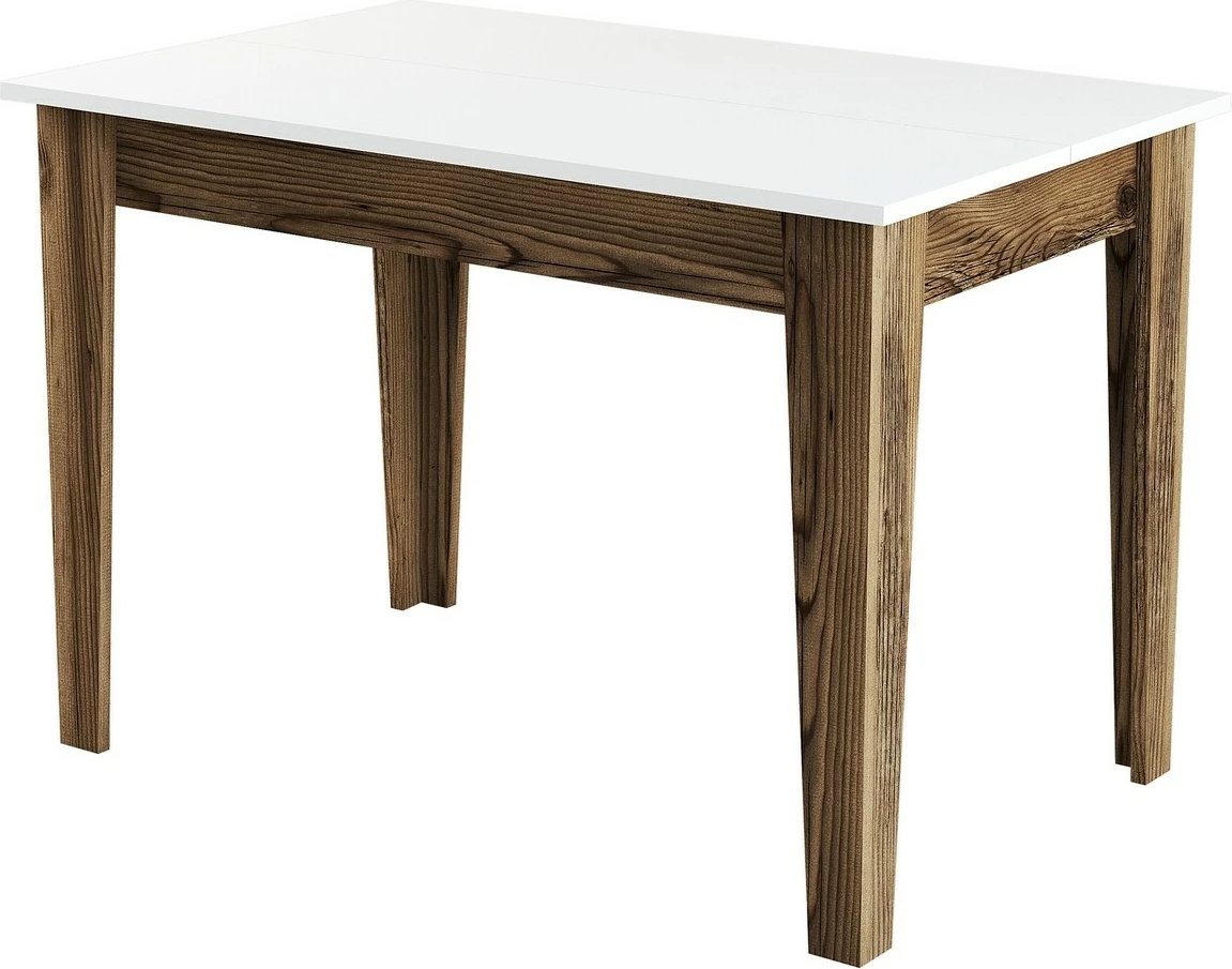 Tavolinë kuzhine Hanah Home, Kiev 505, ngjyrë arre dhe e bardhë