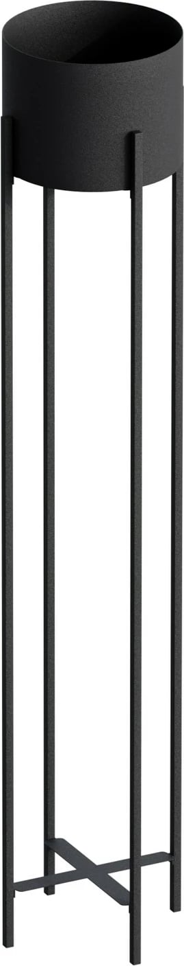 Vazo dekorative Aberto Design, GED-024, metal i zi, 23x108x23cm