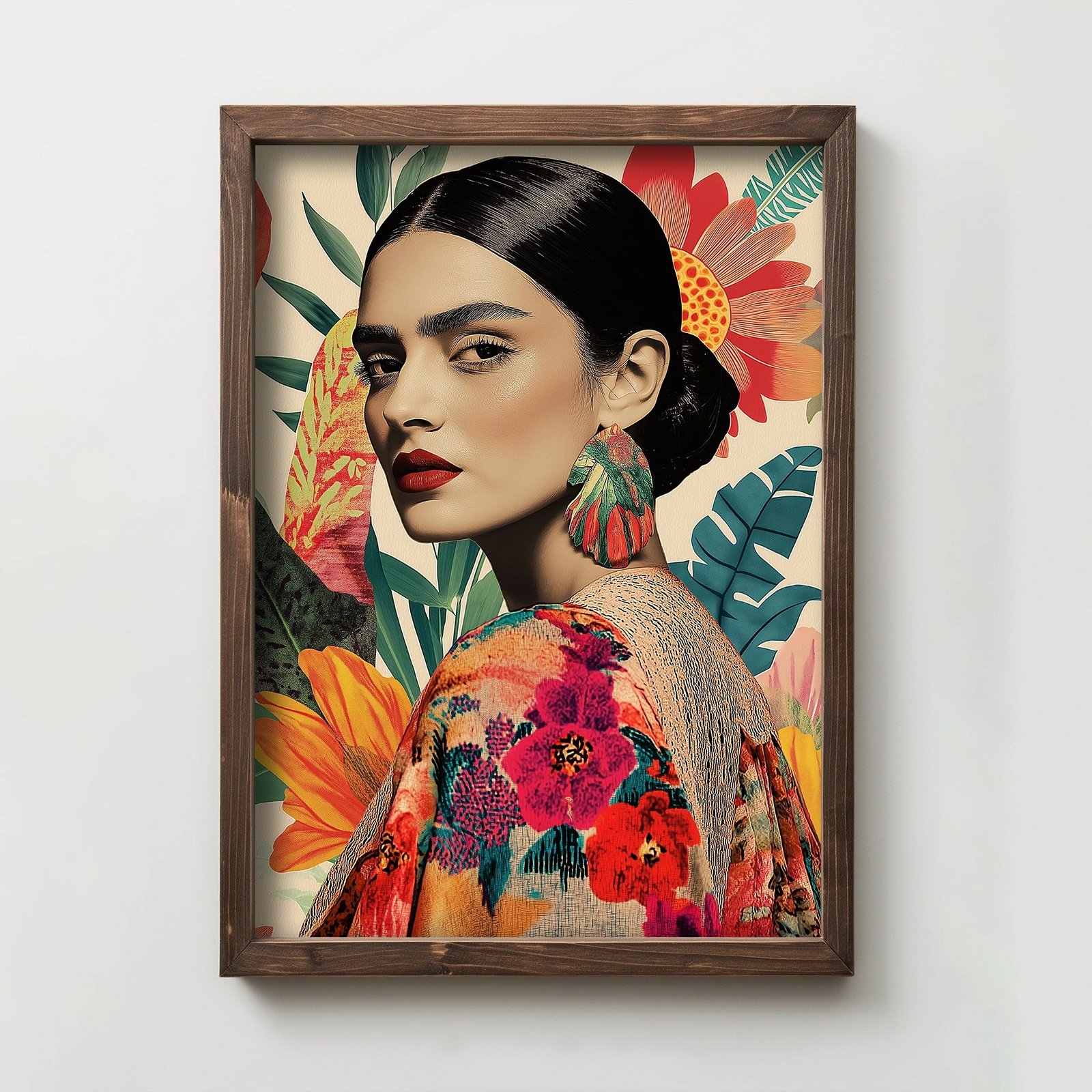 Pikturë dekorative me kornizë MDF, shumëngjyrëshe, Wallity TUN022-L