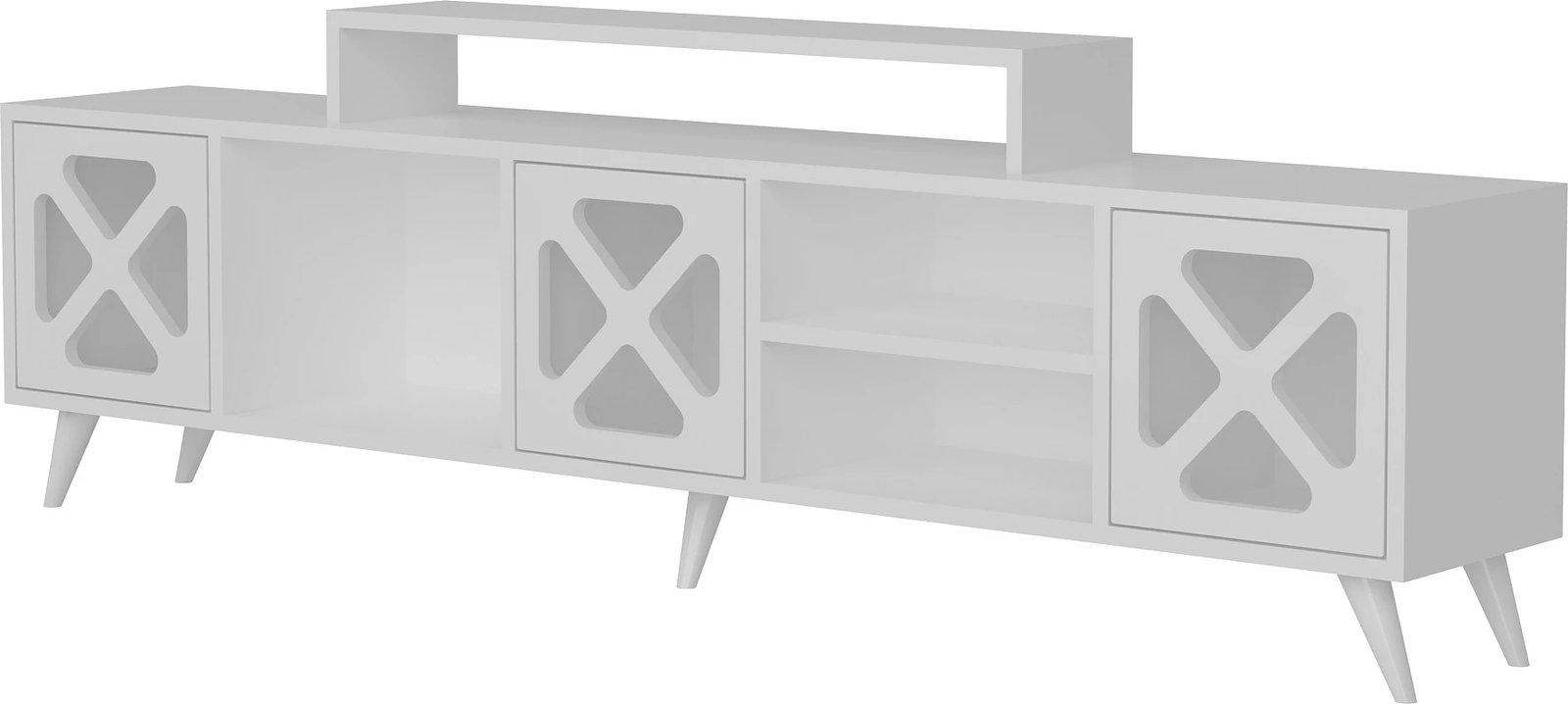 Komodë TV Hanah Home, Sinef, e bardhë