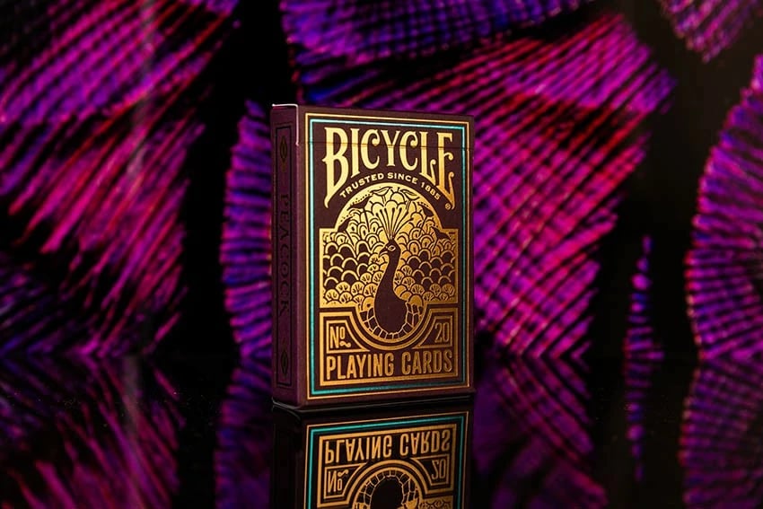 Letra loje Bicycle Peacock Purple, 52 copë, vjollcë