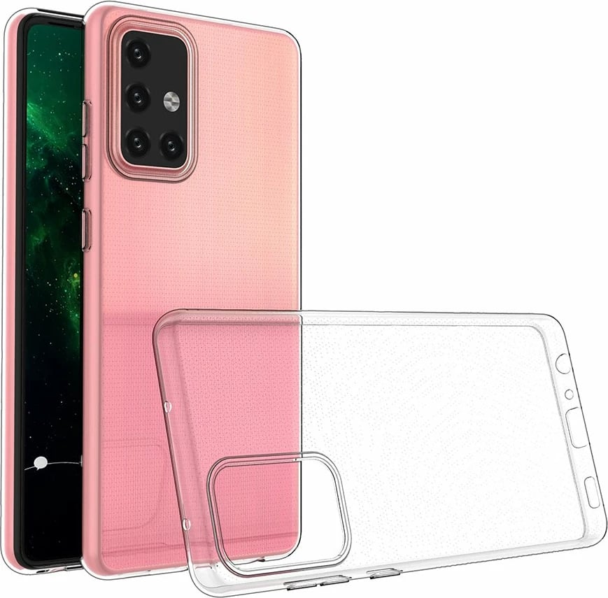 Mbështjellës Hurtel Ultra Clear 0.5mm për Samsung Galaxy A72, Transparent