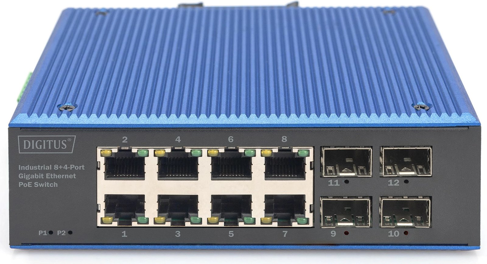 Switch industrial Digitus DN-651153, 8+4 port, Gigabit, PoE, metal, IP40