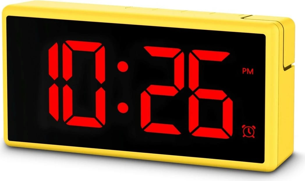 Orë alarmi elektronike Hama Ibiza 222210, digjitale, port USB, e verdhë