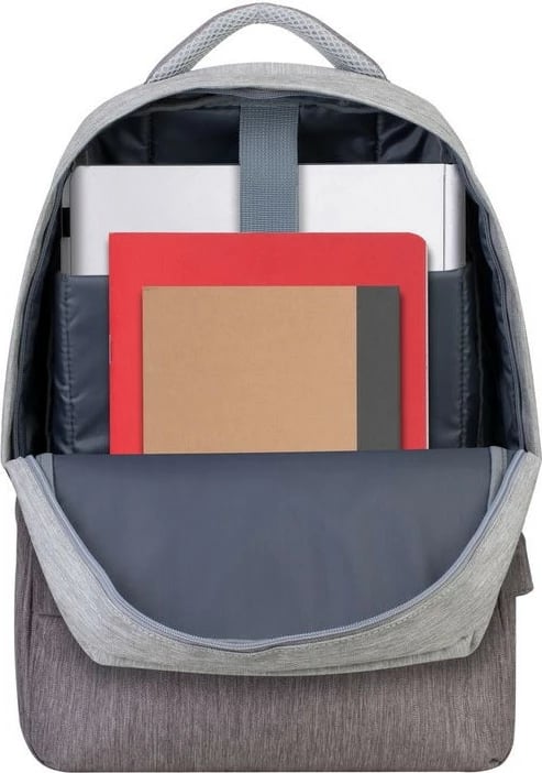 Çantë shpine RIVACASE Prater 15.6", USB port, gri/mokka Çantë shpine RIVACASE Prater 15.6", USB port, gri/mokka