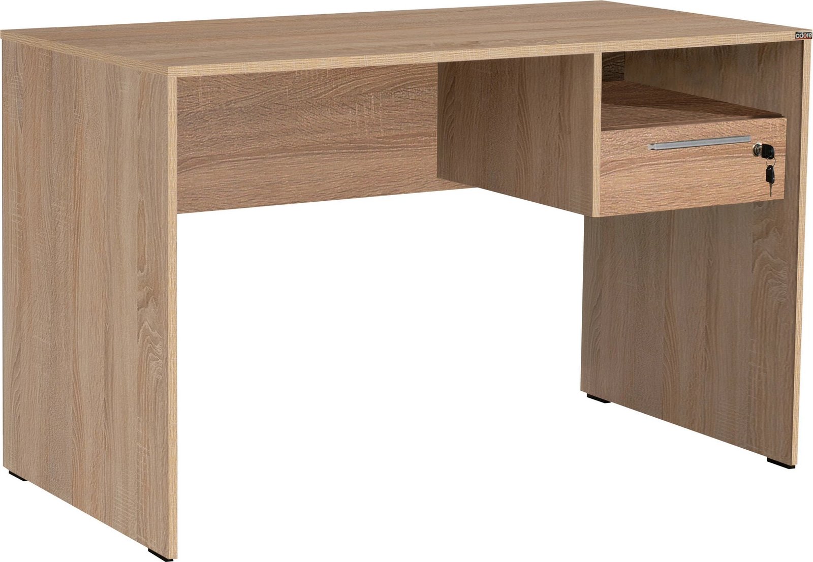 Tavolinë studimi Hanah Home, Cms-510-Ss-1, ngjyrë sonomo dhe e bardhë