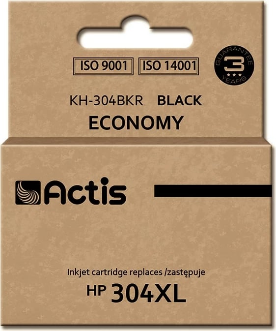 Ngjyrë zëvendësuese Actis KH-304BKR ink për HP 304XL N9K08AE, 15ml, e zezë