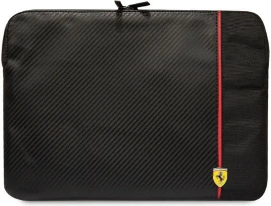 Mbështjellës laptopi Ferrari Carbon & Smooth, 14 inç, i zi