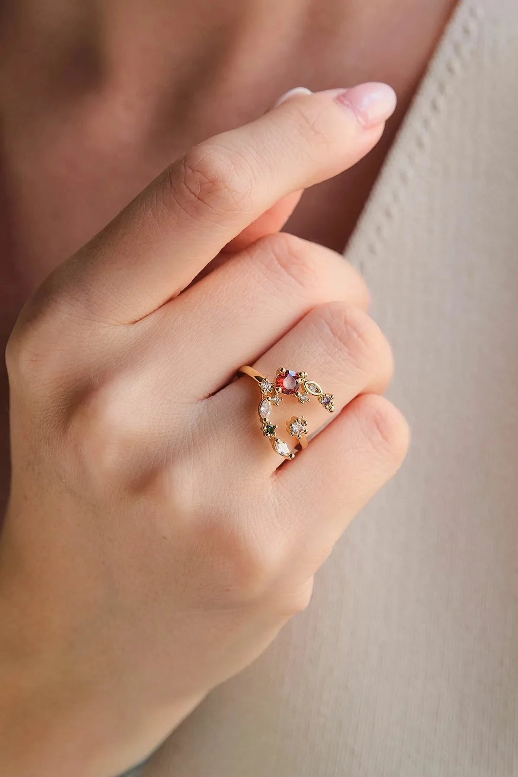 Unazë dekorative, ngjyrë ari, Jumeon