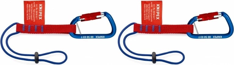Mbajtës çekiçi Knipex 00 50 06 T BK, 2 copë, i kuq