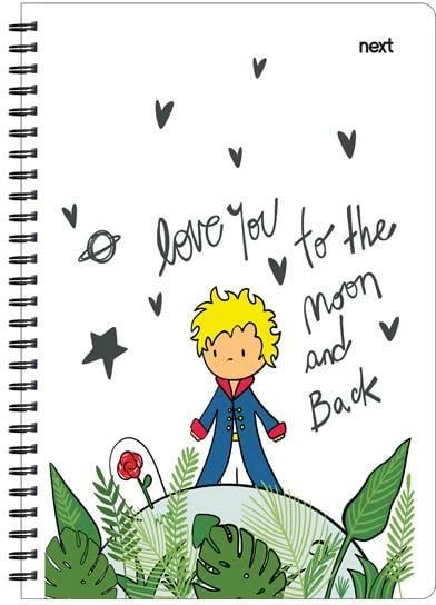 Bllok shënimesh spiral Next Trend Little Prince 17x25cm, 2 lëndë, 70 faqe