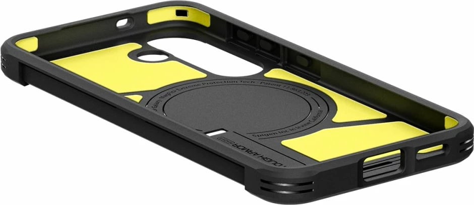 Mbështjellës Spigen Tough Armor MagSafe për Samsung Galaxy S25, zi