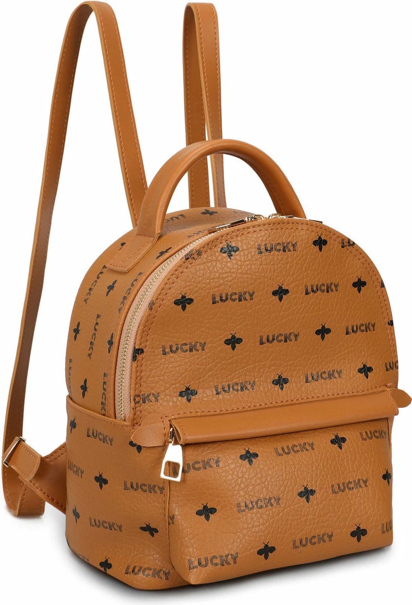 Çantë shpine Lucky Bees, ngjyrë tan, 338