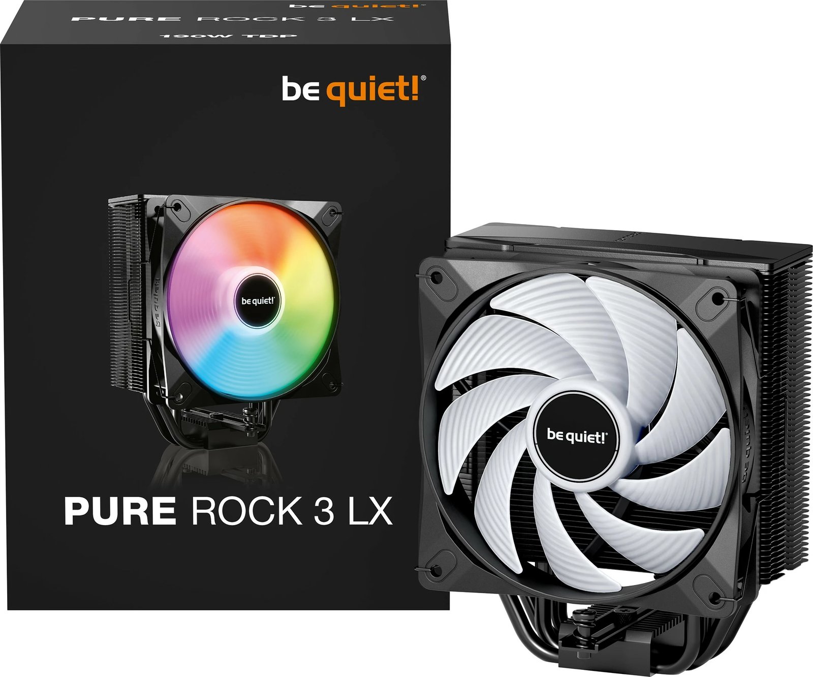 Ftohës ajri be quiet! Pure Rock 3 LX, 12 cm, 2000 RPM, i zi