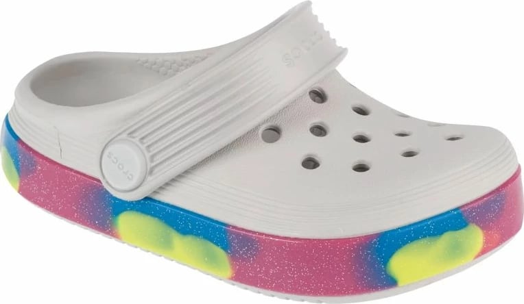 Papuqe Crocs për fëmijë, me shkëlqim