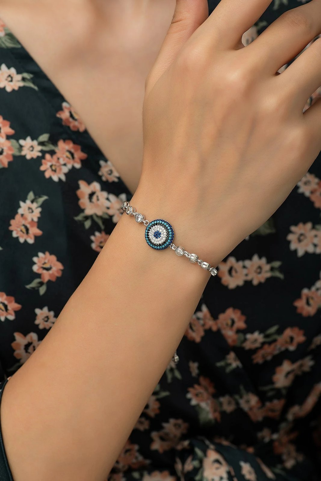 Byzylyk argjendi, Jumeon, TRDYL699, ngjyrë argjendi, kaltër, bardhë