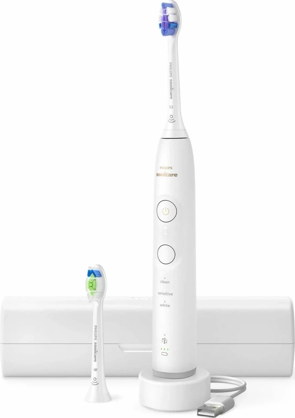 Furçë dhëmbësh sonike Philips Sonicare 6500 HX7410/02, e bardhë