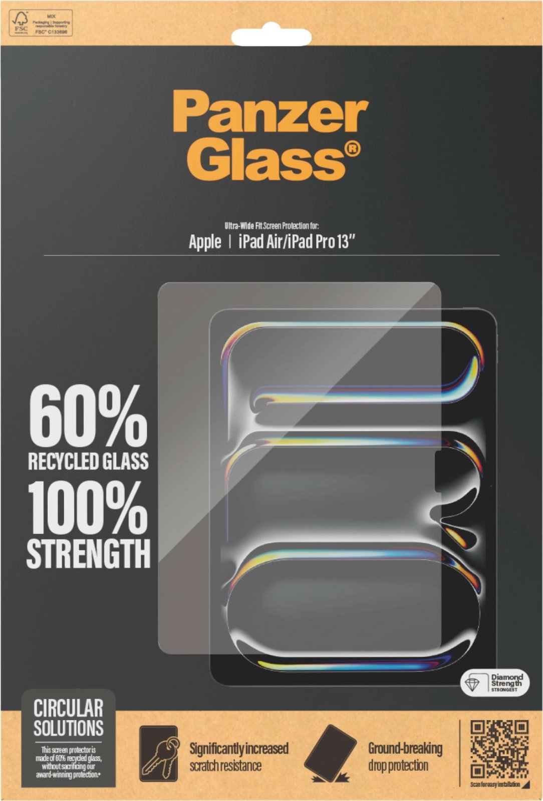 Mbrojtës ekrani PanzerGlass për iPad Air 13/Pro 13, transparent