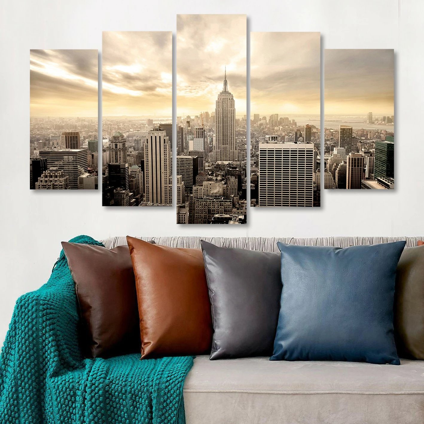 Pikturë dekorative MDF, 5 pjesë, Wallity, 5MDF4516_60100, 100x60cm