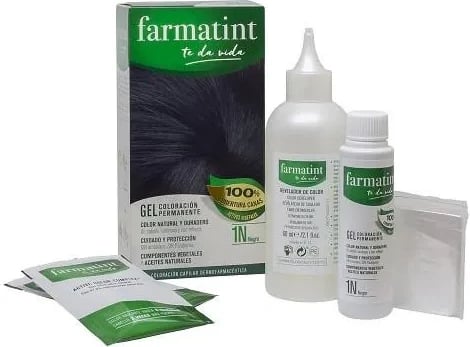 Ngjyrë për flokë Farmatint Gel 1n unisex e zezë