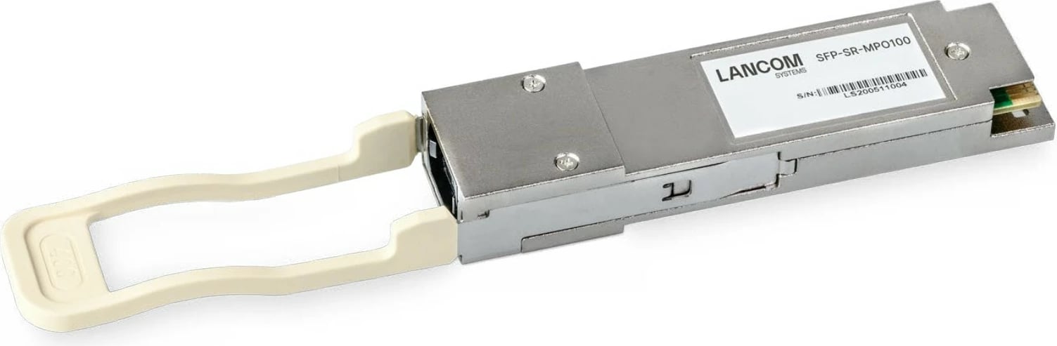 Transceiver fiber optik LANCOM SFP-SR-MPO100, QSFP28, 100Gbps, MTP/MPO, 100m, inox