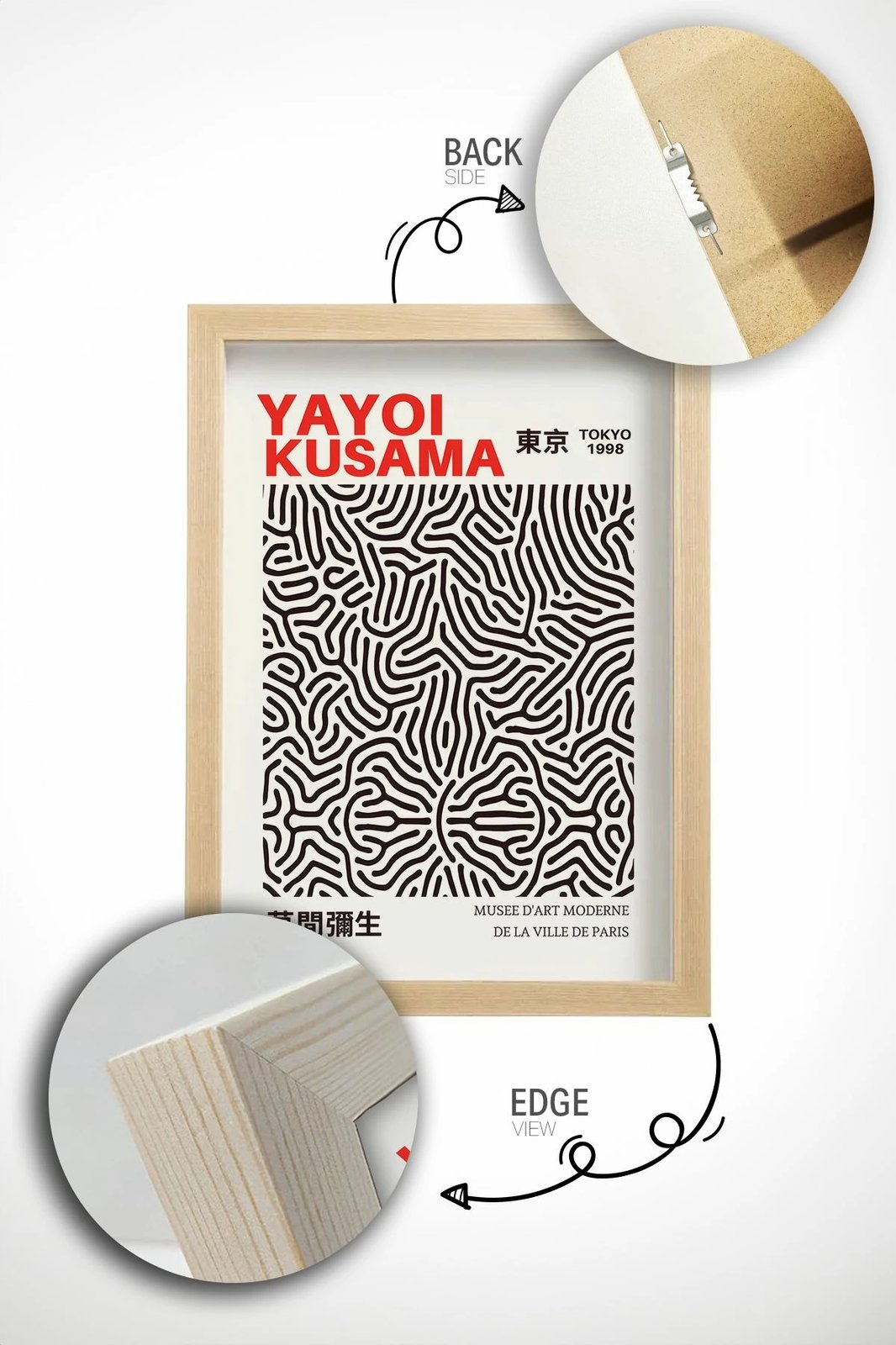 Pikturë dekorative me kornizë, Wallity, Lmnmdl35, shumëngjyrëshe, 33x48cm