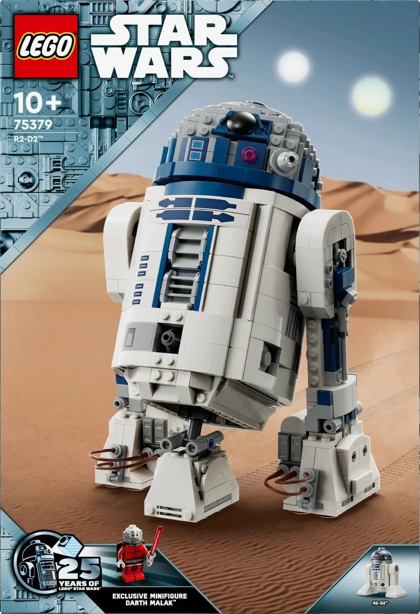 Set LEGO Star Wars R2-D2 75379, 1050 pjesë, me minifigurë Darth Malak, për fëmijë dhe të rritur, shumëngjyrësh