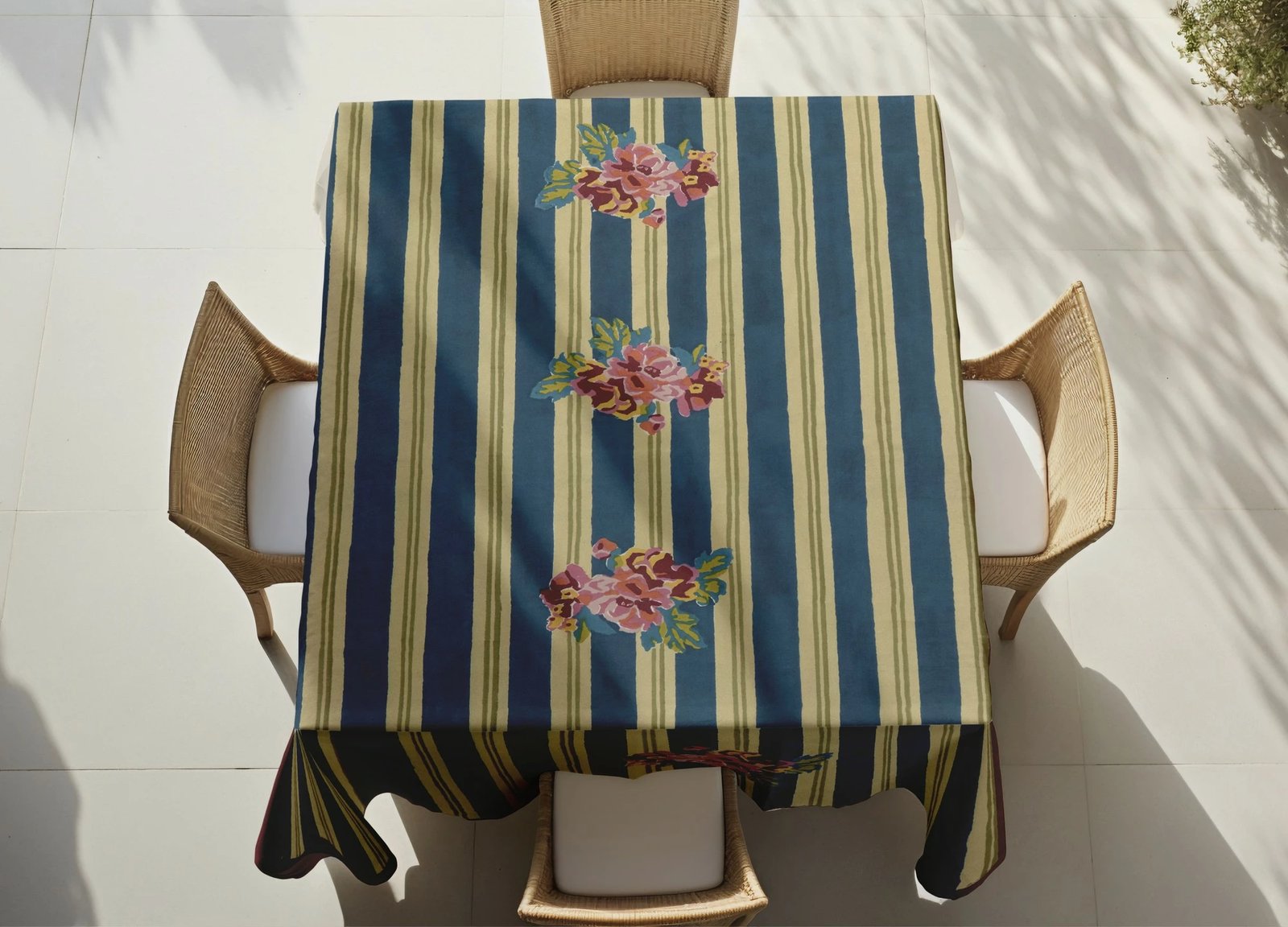 Mbulesë tavoline Hermia, shumëngjyrëshe, Asr-tblclt25-15, 140x140cm