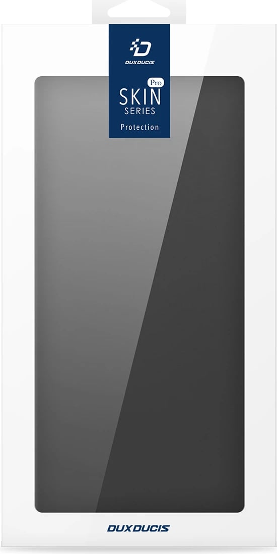 Mbështjellës Dux Ducis Skin Pro për Samsung Galaxy S25 Edge, me kapak dhe xhep për kartë, i zi