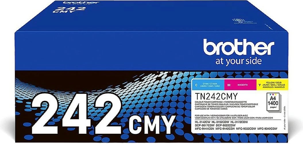 Toner Brother TN-242CMY, 1400 faqe, Cyan, Magenta, Yellow, 1 copë