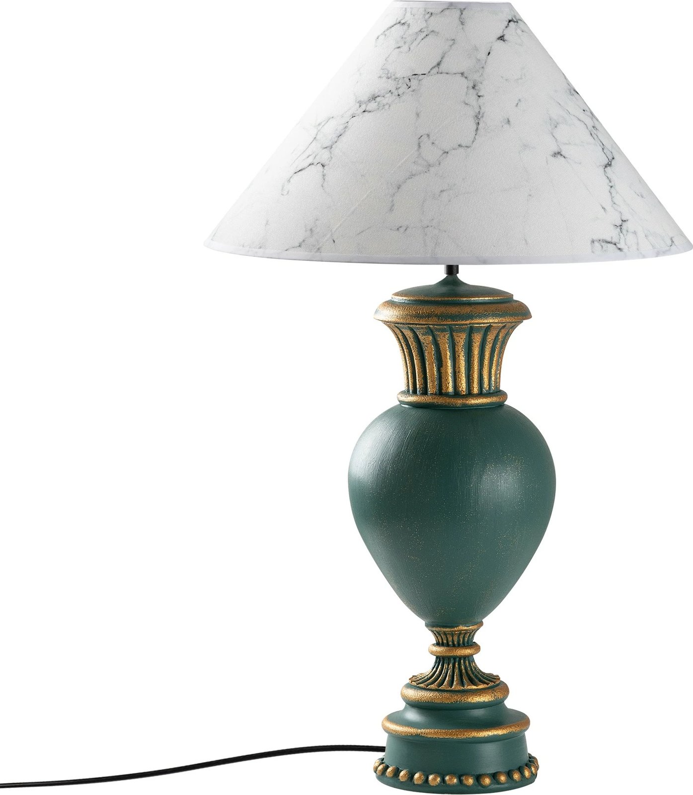 Llambë tavoline Opviq, ELEGANZE-5322, jeshile dhe e bardhë