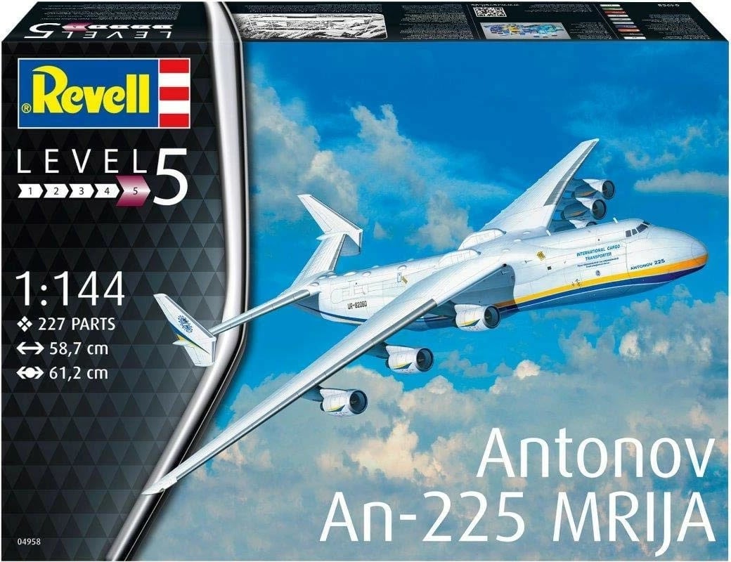 Model plastik Revell Antonov AN-225 Mriya, 1:144, 227 pjesë Model plastik Revell Antonov AN-225 Mriya, 1:144, 227 pjesë