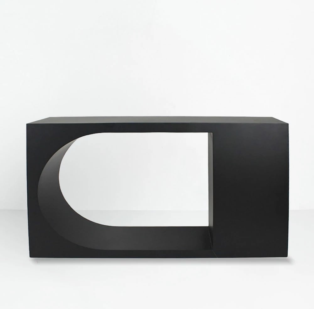 Konsol Bell, e zezë, 120x32x75