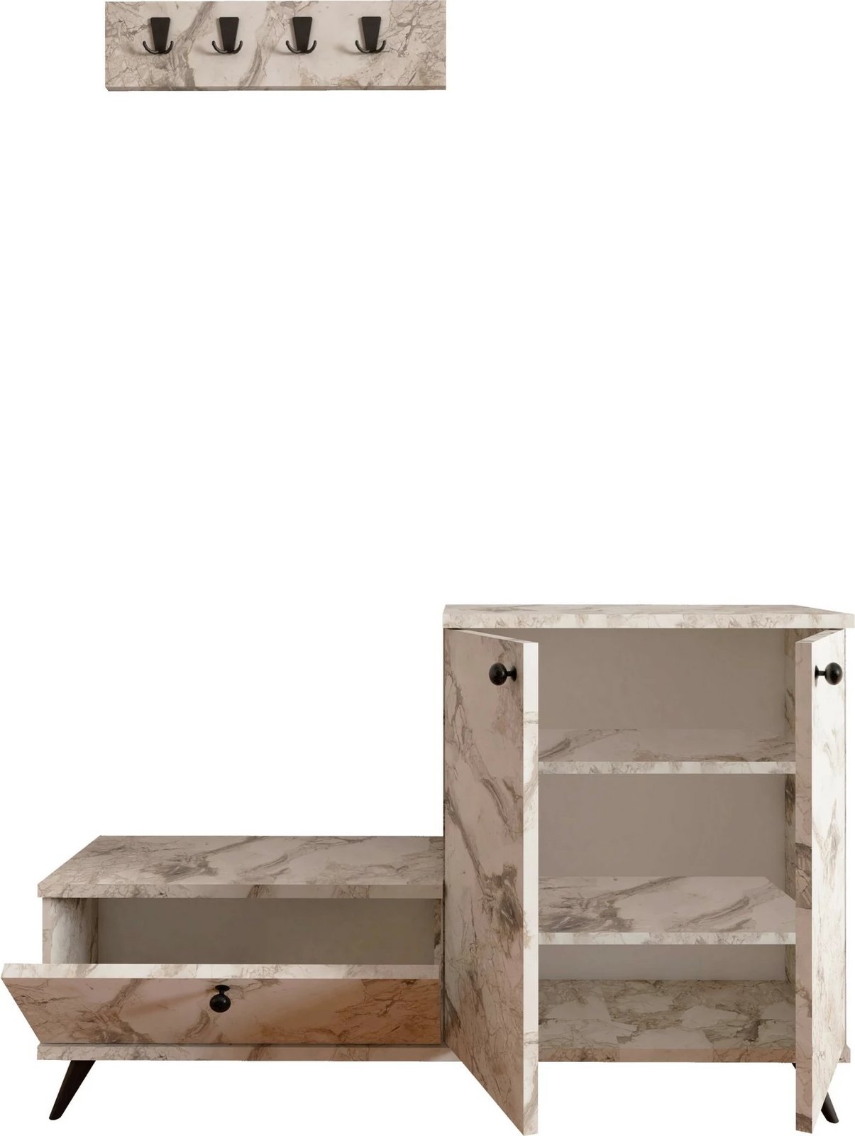 Stendë korridori, ngjyrë mermeri Ephesus, Skye Decor