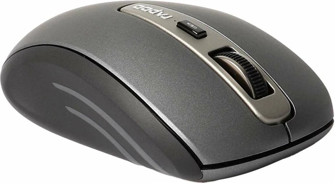 Maus Rapoo MT350 - Wireless, BT, 2.4GHz, e zezë
