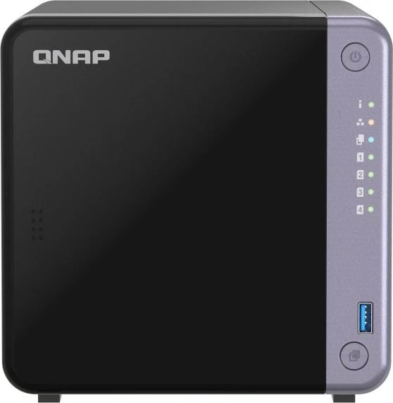 NAS desktop QNAP TS-432X-4G, 4 vende për disqe, 4 GB RAM, 10GbE, E zezë