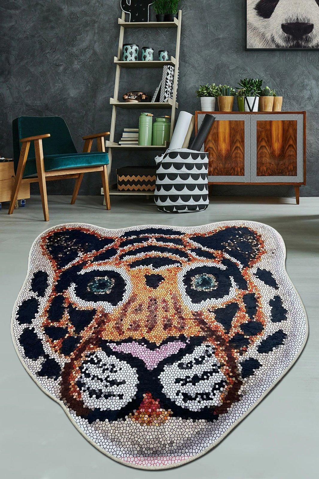 Tapet banje Mijölnir, Bengal Djt, shumëngjyrësh, 100 cm