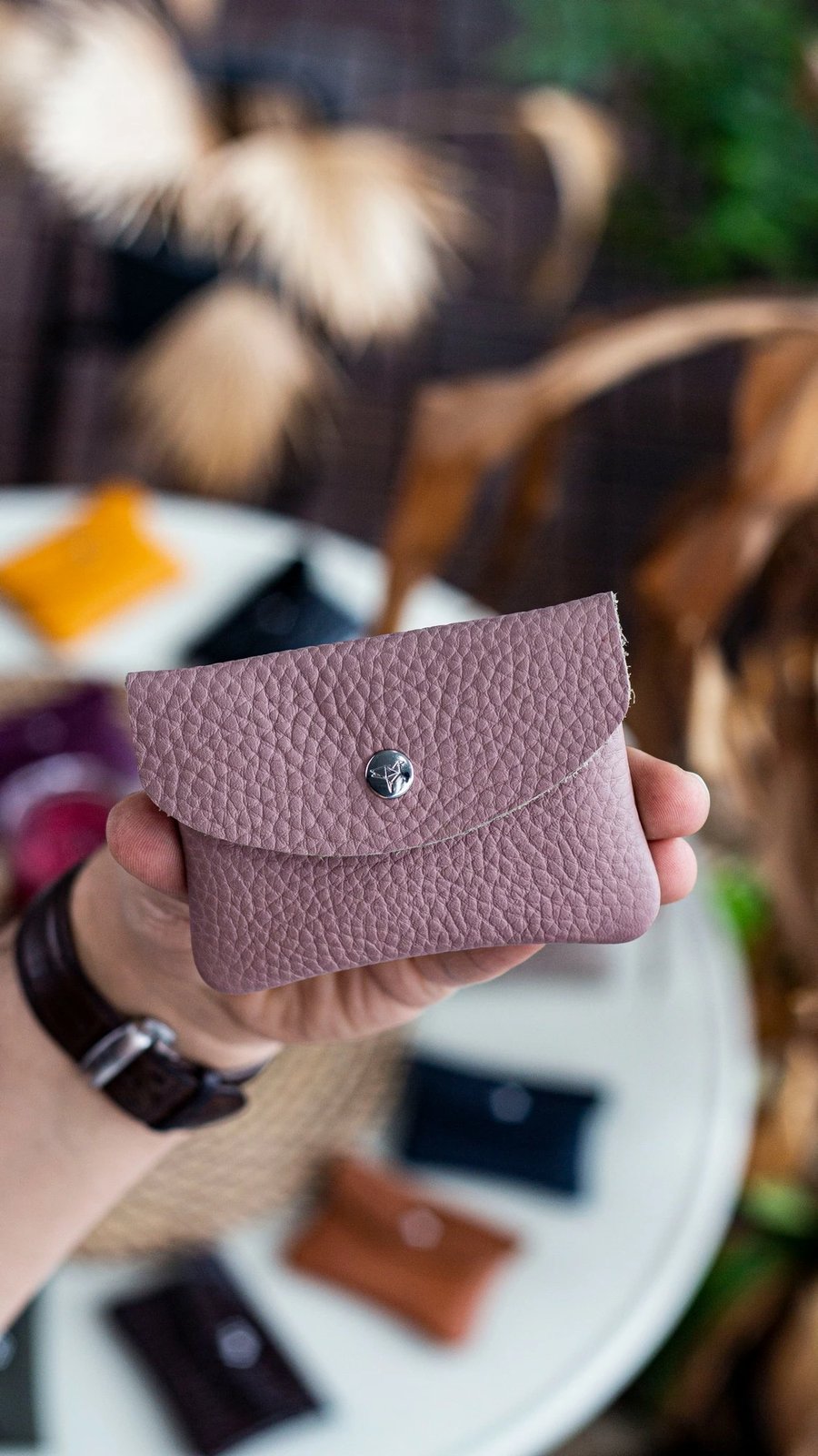 Mbajtës kartelash Zoozie Bags, Murcia, bezhë