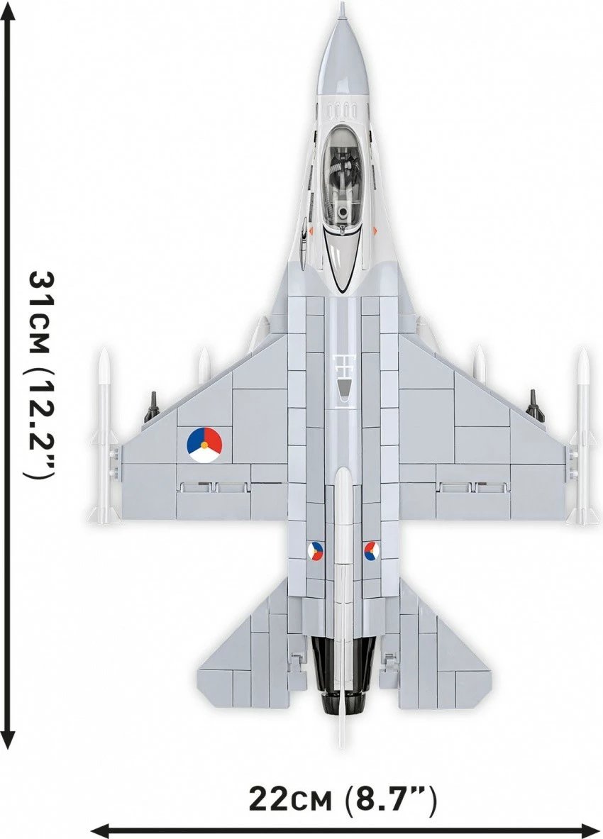 Set ndërtimi Cobi F-16 AM Fighting Falcon, 425 pjesë, gri/bardhë Set ndërtimi Cobi F-16 AM Fighting Falcon, 425 pjesë, gri/bardhë