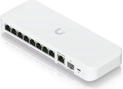 Switch Ubiquiti UniFi Flex 2.5G, 8 porte, Managed, PoE, i bardhë